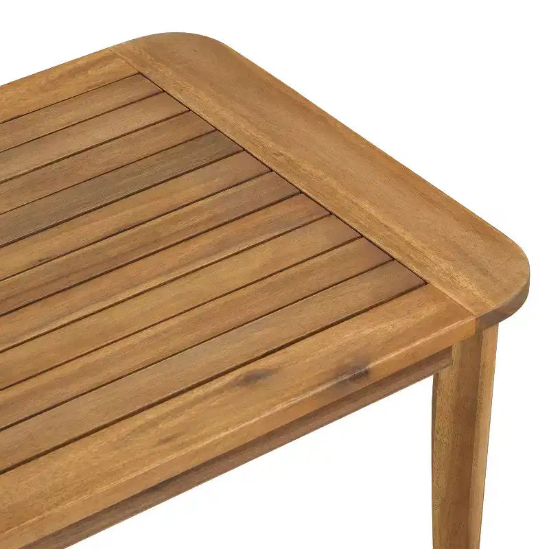 Christopher Knight Home Osborn Set Salotto da Esterno a 4 Pezzi in Legno di Acacia con Design a Doghe e Cuscini, Teak/Beige