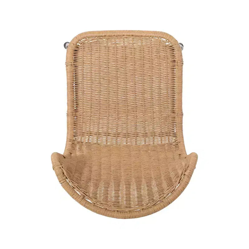 Christopher Knight Home Spinnaker Set Salotto da Esterno Boho 3 Pezzi in Vimini e Vetro Temperato, Marrone Chiaro/Nero