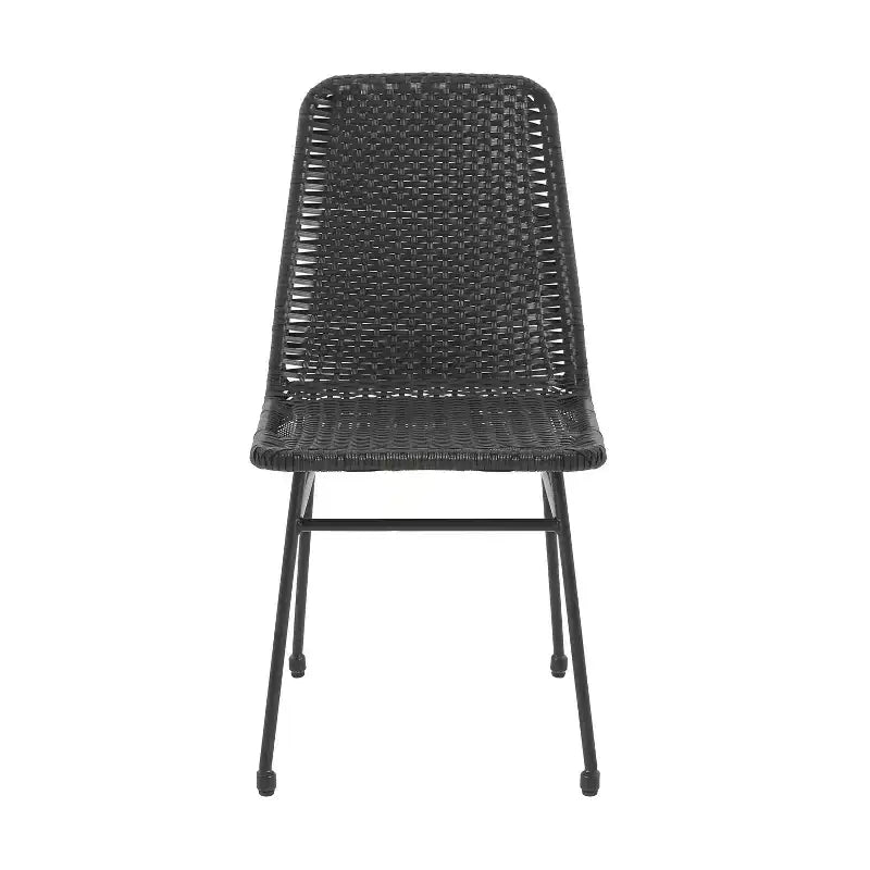 Christopher Knight Home Vanessa Set da conversazione da esterno in rattan e metallo, 3 pezzi