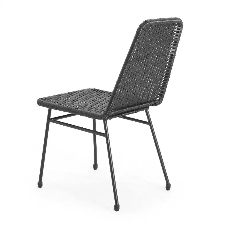 Christopher Knight Home Vanessa Set da conversazione da esterno in rattan e metallo, 3 pezzi