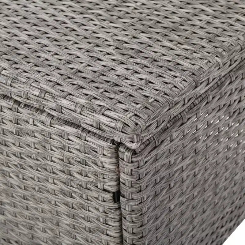 Christopher Knight Home Puerta, Set Salotto da Esterno a 4 Posti in Vimini con Cuscini