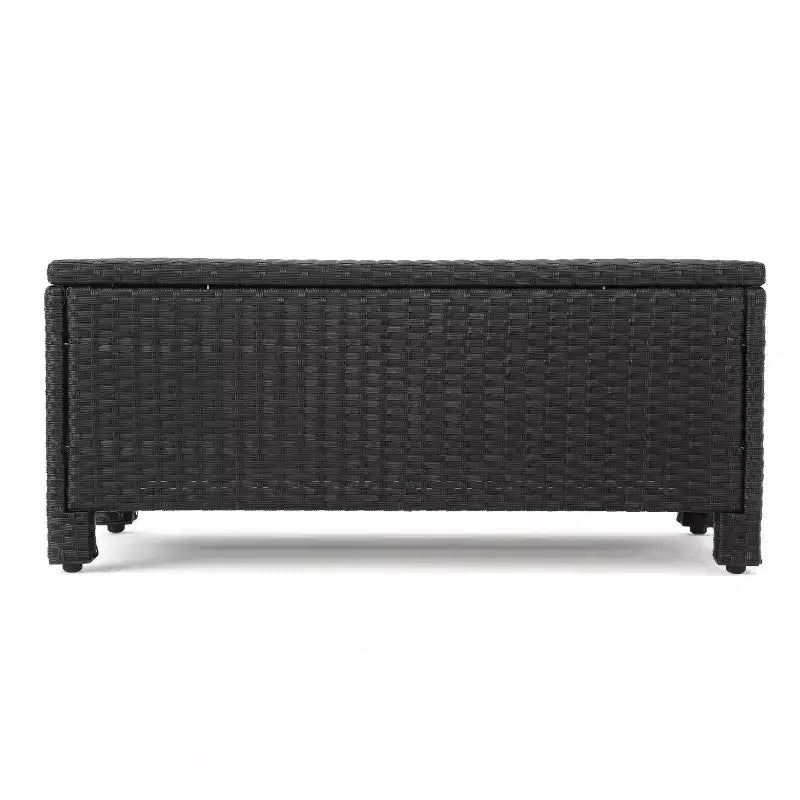 Christopher Knight Home Puerta, Set Salotto da Esterno a 4 Posti in Vimini con Cuscini