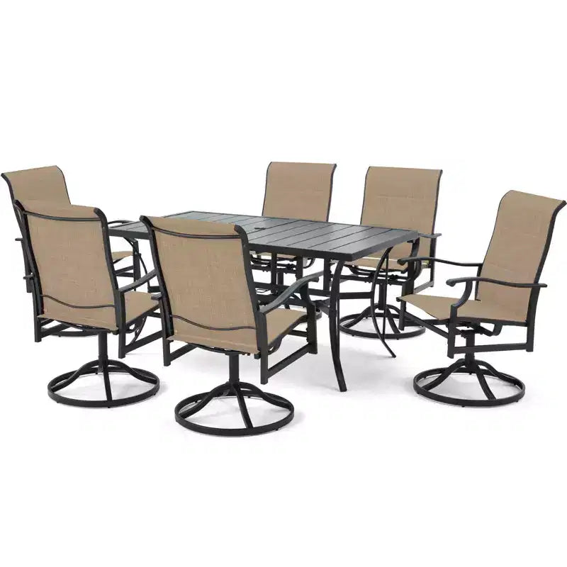 Set da pranzo rettangolare per esterni EROMMY 6 persone