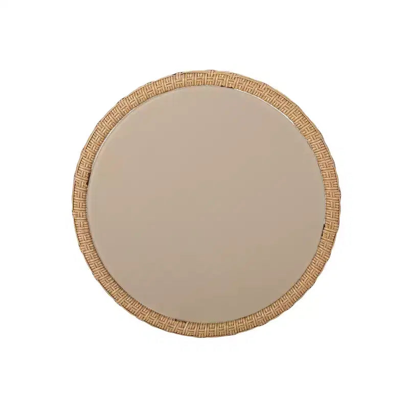 Christopher Knight Home Specter Set da 3 Pezzi da Conversazione per Esterno in Vimini e Vetro Temperato con Cuscini, Marrone Chiaro/Beige