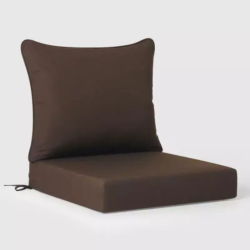 WestinTrends Avalon Set Divano Sezionale Modulare da Esterno a 6 Pezzi, Grigio/Marrone