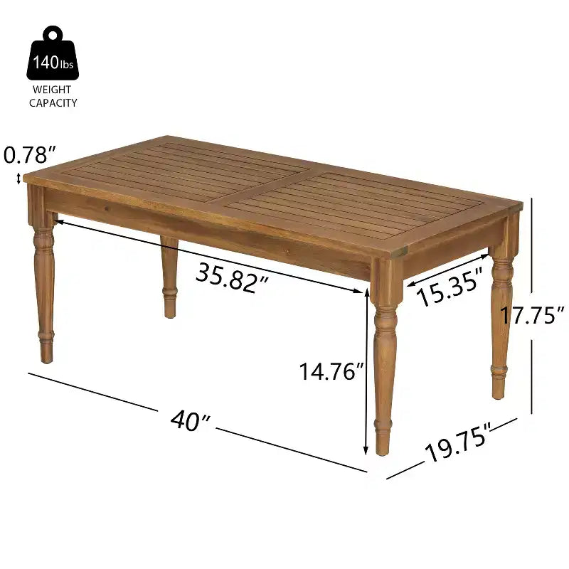 Christopher Knight Home Pendry set da conversazione da esterno in 2 pezzi in legno di acacia con cuscini resistenti all'acqua
