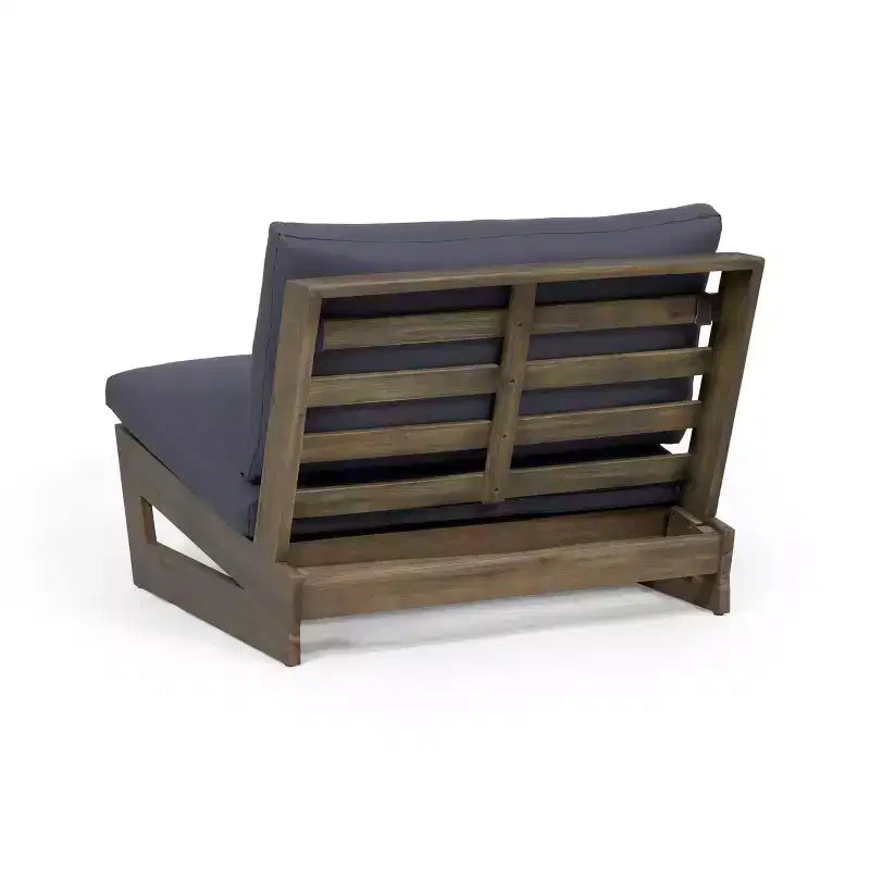 Christopher Knight Home Sherwood Sedie da club da esterno in legno di acacia con cuscini e braciere quadrato