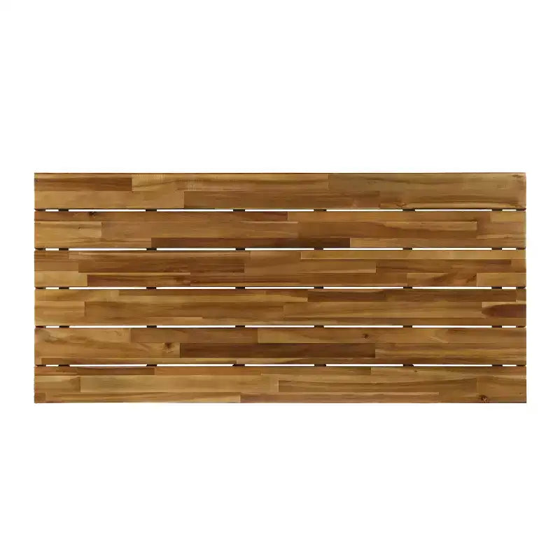 Christopher Knight Home Canoga Set da Divano e Tavolino 2 Posti da Esterno in Legno di Acacia con Cuscini