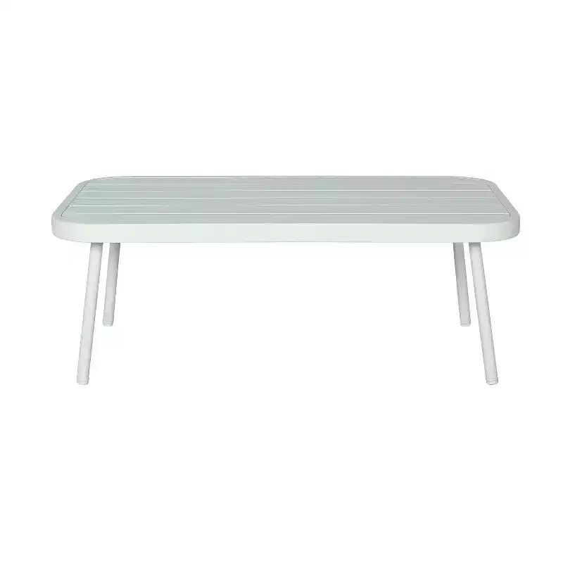 Christopher Knight Home Barbara Set da Caffè Moderno da Esterno in Metallo e Divanetto Imbottito