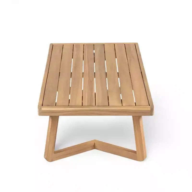 Christopher Knight Home Yantic Set Chioccolata Moderno da Esterno in Legno di Acacia con Divanetto e Tavolino da Caffè con Cuscino Impermeabile