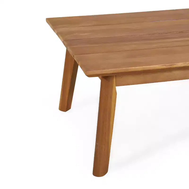 Christopher Knight Home Aggie Set da Salotto da Esterno a 4 Posti in Legno di Acacia con Cuscini, Teak/Bianco