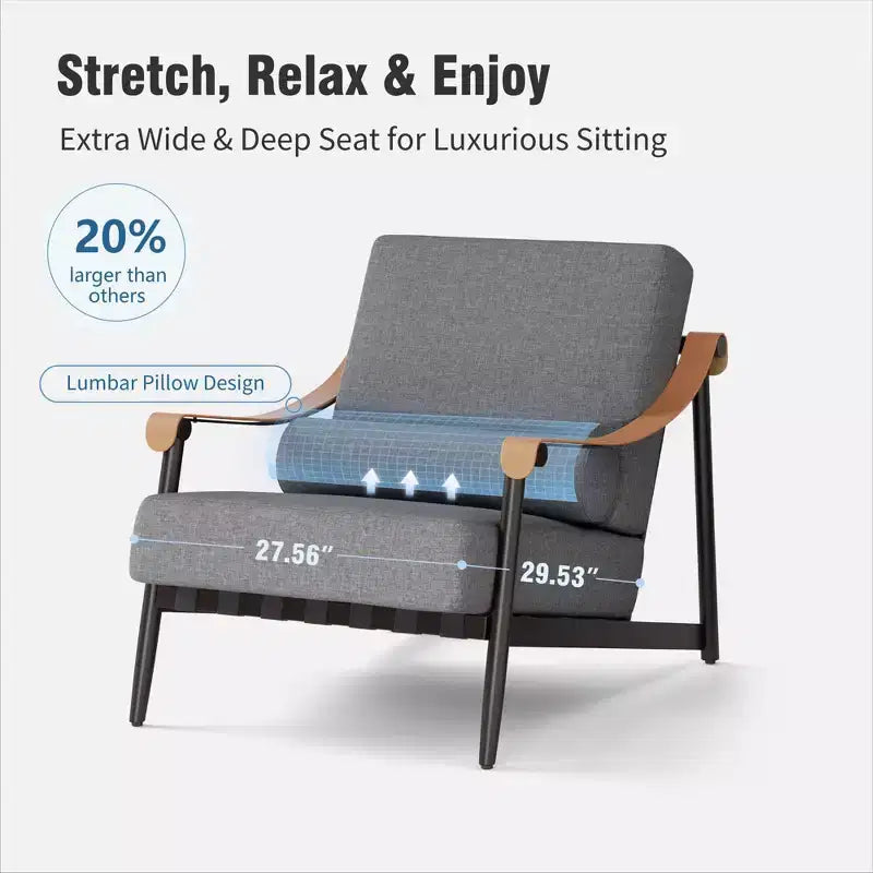 Captiva Designs Set Divano da Conversazione Moderno Lussuoso Fuori Misura per Esterni con Cuscino Extra Spesso e Tavolino da Caffè