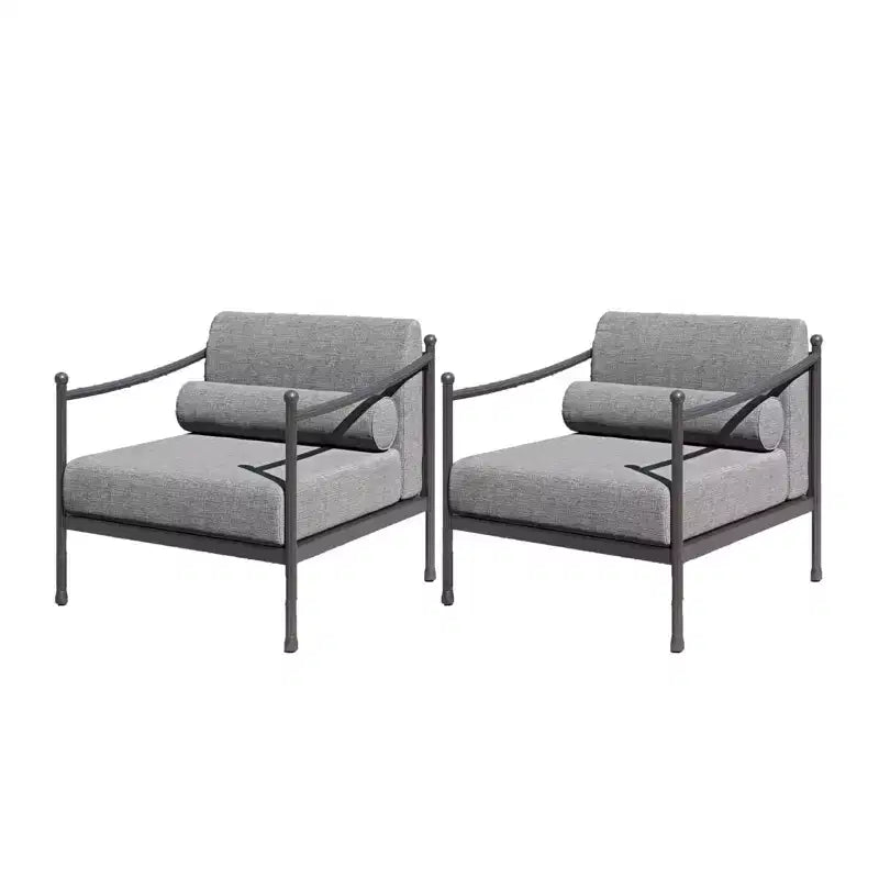 Captiva Designs Divano Oversize da Esterno per Patio, Set Conversazione Premium con Cuscini Extra Spessi e Tavolino da Caffè