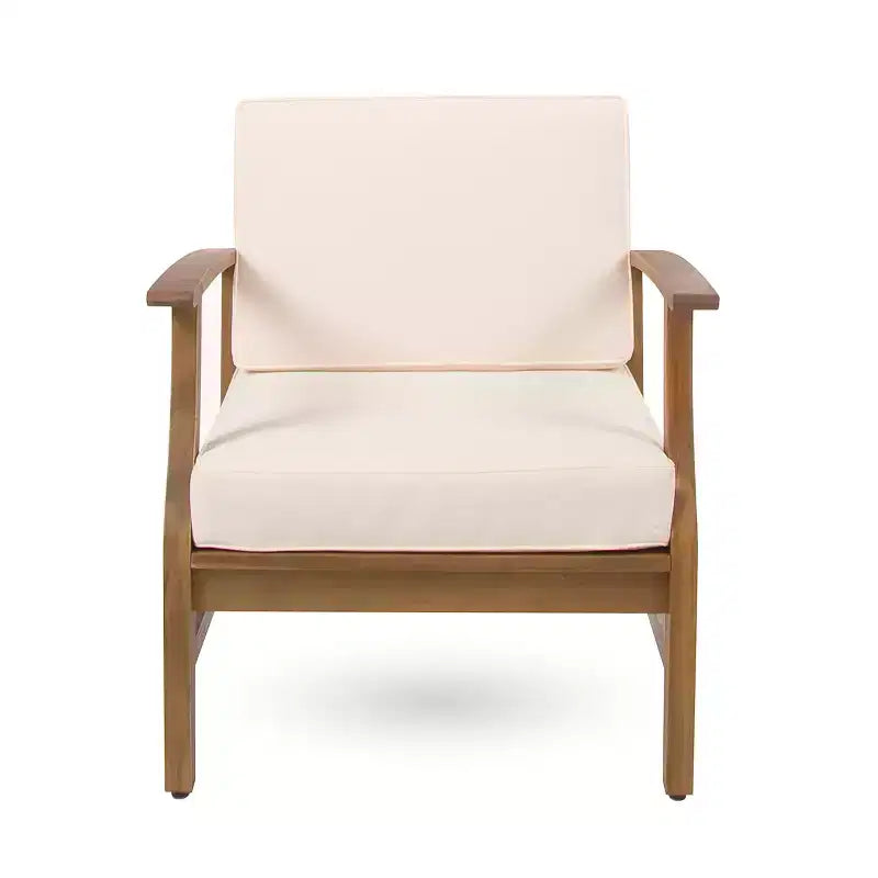 Christopher Knight Home Perla set da conversazione per esterni a 8 posti in legno di acacia con cuscini