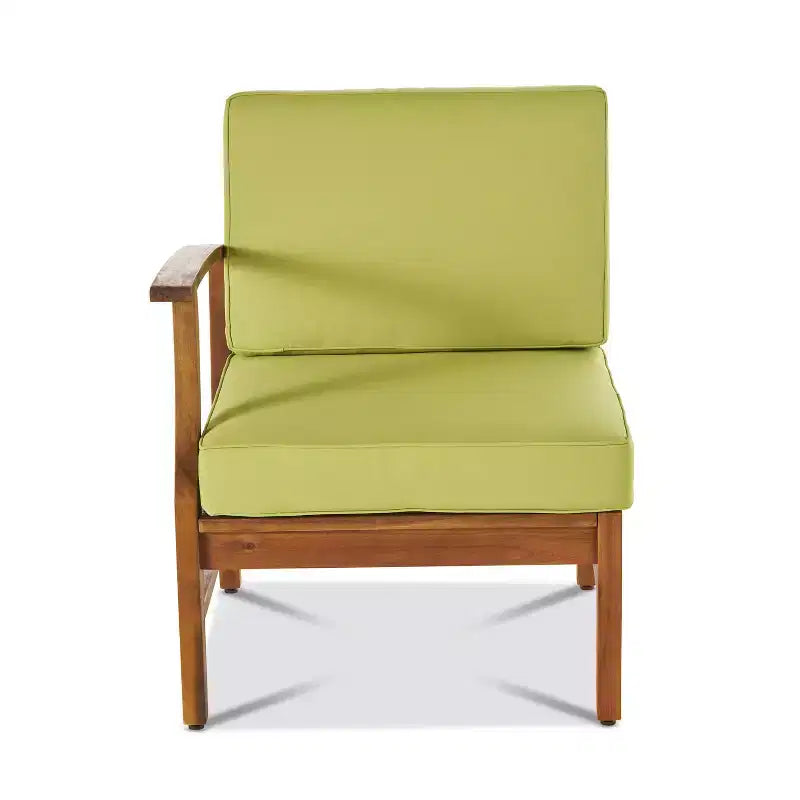 Christopher Knight Home Perla set da conversazione per esterni a 8 posti in legno di acacia con cuscini