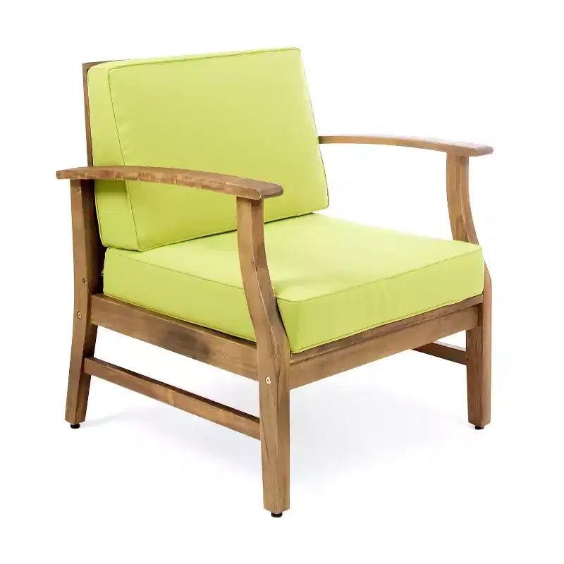 Christopher Knight Home Perla set da conversazione per esterni a 8 posti in legno di acacia con cuscini