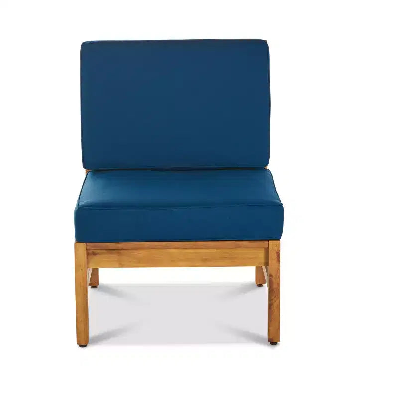 Christopher Knight Home Perla set da conversazione per esterni a 8 posti in legno di acacia con cuscini
