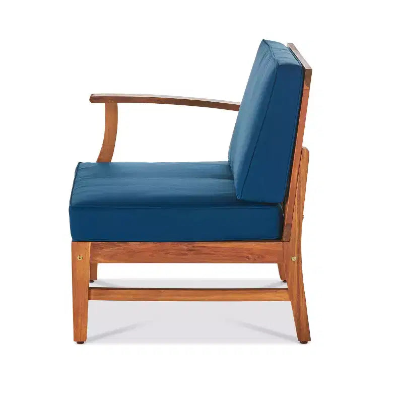 Christopher Knight Home Perla set da conversazione per esterni a 8 posti in legno di acacia con cuscini
