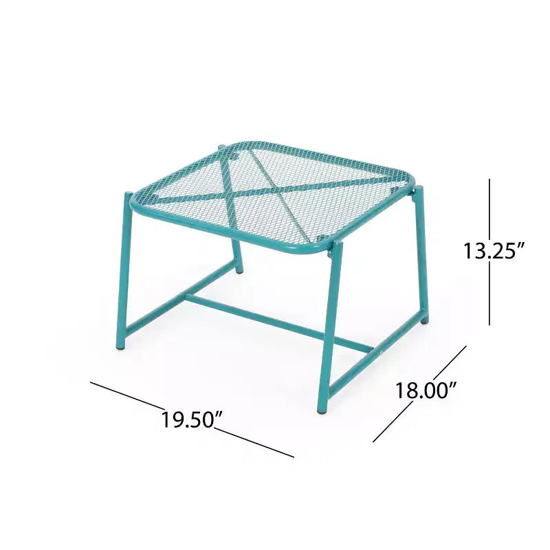 Christopher Knight Home Bucknell Set da 3 Pezzi da Conversazione Moderno in Metallo per Esterni