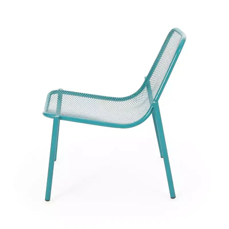 Christopher Knight Home Bucknell Set da 3 Pezzi da Conversazione Moderno in Metallo per Esterni