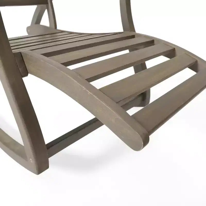 Christopher Knight Home Sunview Set da 3 Pezzi per Conversazione con Sedia a Dondolo Reclinabile in Legno di Acacia per Esterni