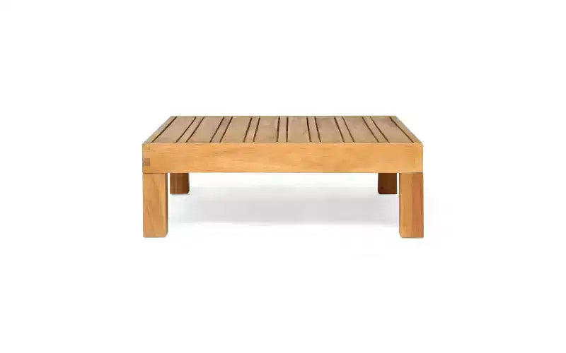 Christopher Knight Home George, set sezionale da esterno da 5 pezzi in legno di acacia con tavolino da caffè e cuscini