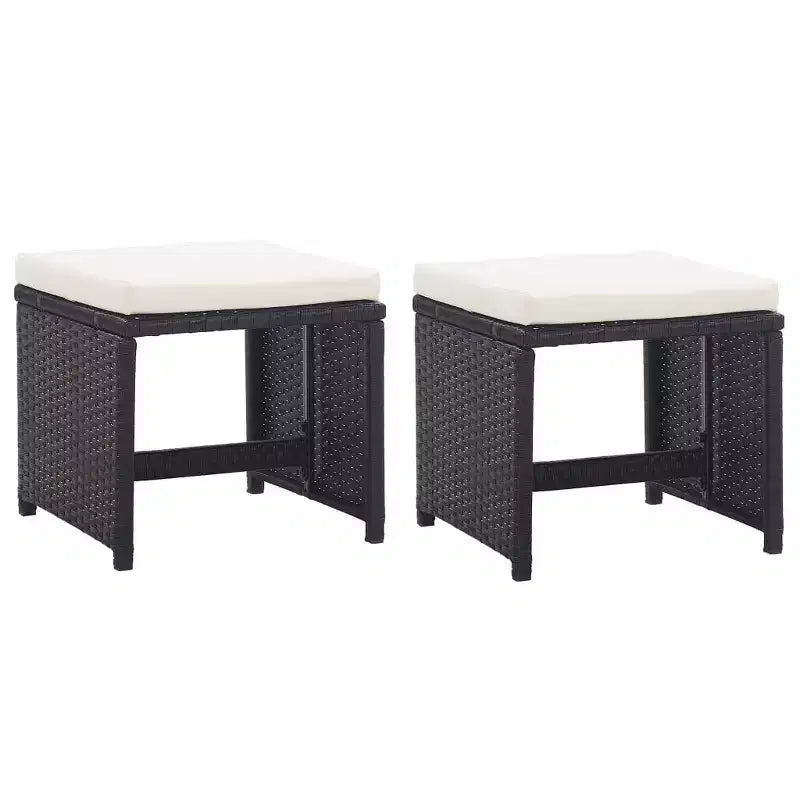 vidaXL Set da Pranzo da Giardino 13 pz con Cuscini in Polirattan Nero