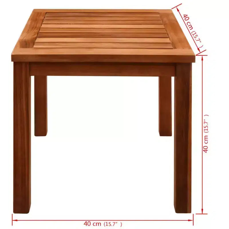 vidaXL Set mobili da giardino 9 pz in legno di acacia marrone pieghevole
