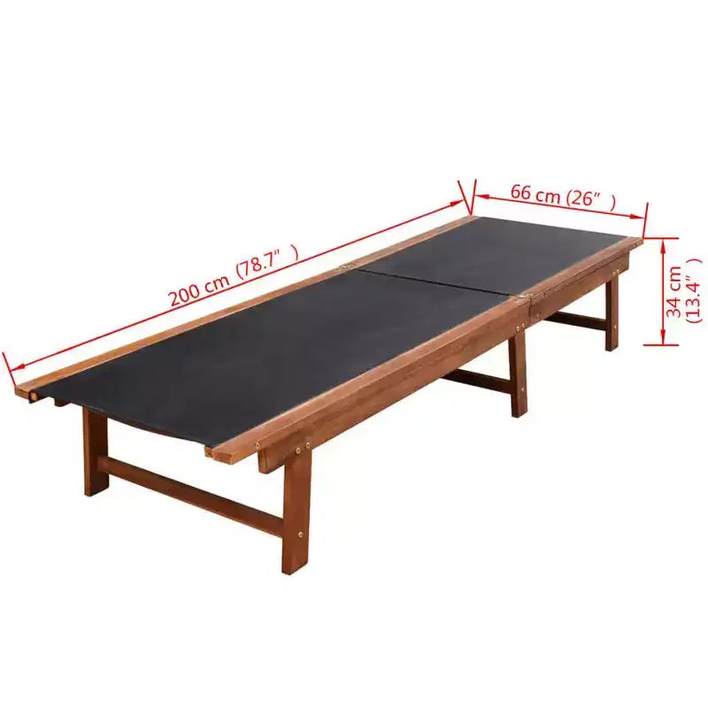 vidaXL Set mobili da giardino 9 pz in legno di acacia marrone pieghevole