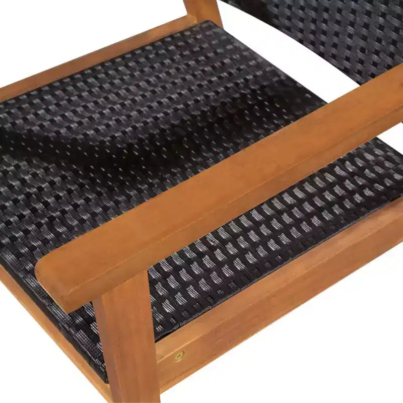 vidaXL Set da pranzo da esterno 9 pezzi in polyrattan - Nero e marrone - Include un grande tavolo da pranzo e 8 sedie - Mobili da esterno in stile retrò