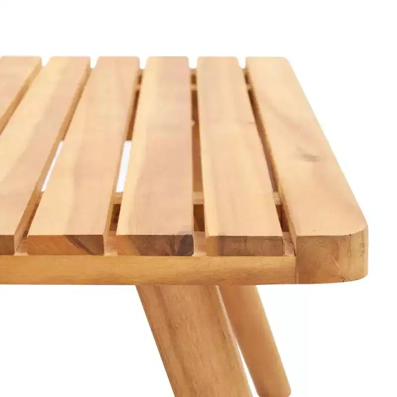 vidaXL Set Lounge da Giardino a 4 Pezzi - Mobili da Esterno in Legno Massello di Acacia con Cuscini e Tavolino da Caffè per Giardino, Terrazza, Patio.