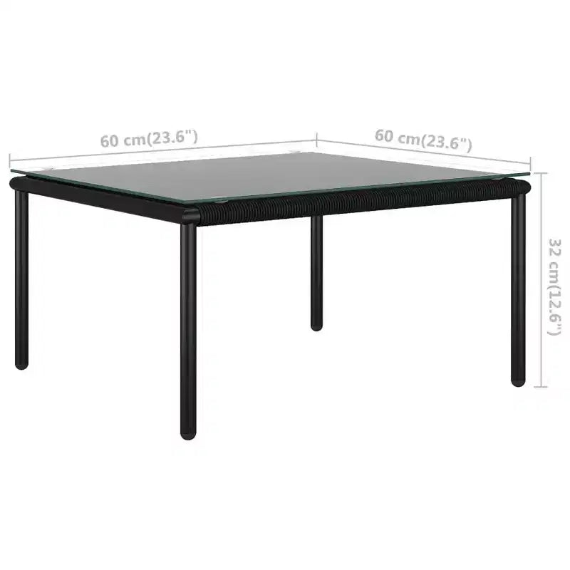 vidaXL Salotto da Giardino Nero e Antracite