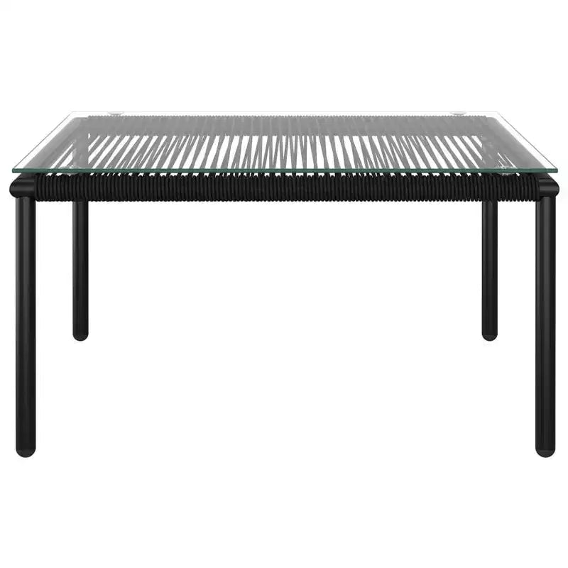 vidaXL Salotto da Giardino Nero e Antracite