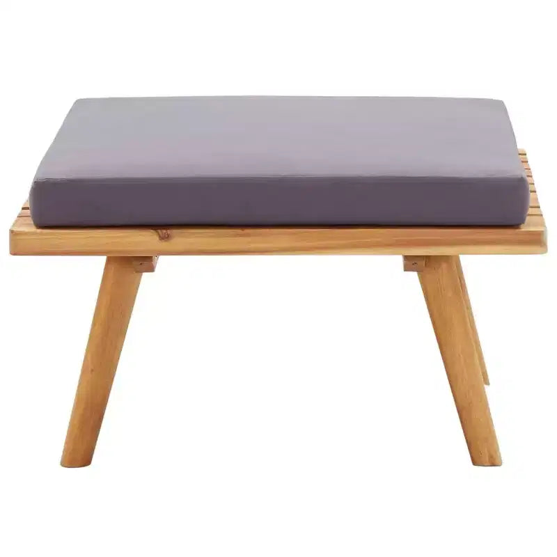 vidaXL Set Lounge da Giardino 5 Pezzi - Legno Massello di Acacia - Cuscini Sfoderabili e Lavabili - Da Assemblare - Perfetto per Giardino, Terrazza o Patio