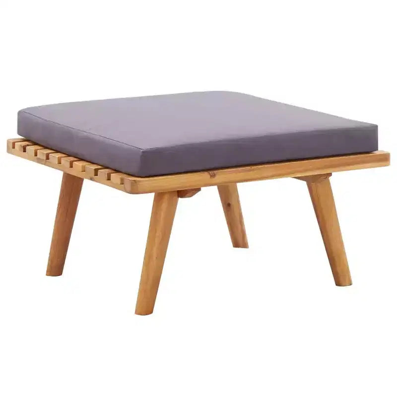 vidaXL Set Lounge da Giardino 5 Pezzi - Legno Massello di Acacia - Cuscini Sfoderabili e Lavabili - Da Assemblare - Perfetto per Giardino, Terrazza o Patio
