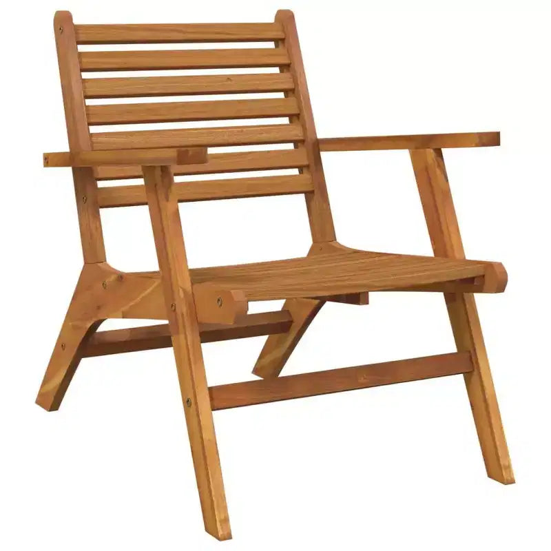 vidaXL Sedie da Giardino 2 pz in Legno Massello di Acacia - Sedie da Pranzo in Legno Marrone - Resistenti e Facili da Pulire - Sedie Relax per Giardino, Patio, Terrazza.