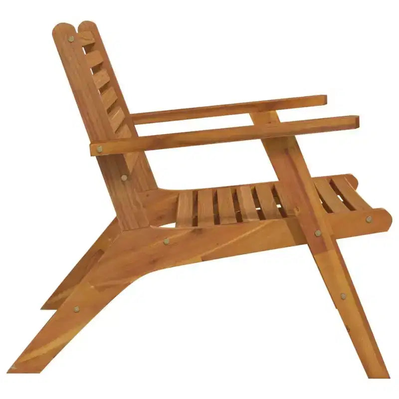 vidaXL Sedie da Giardino 2 pz in Legno Massello di Acacia - Sedie da Pranzo in Legno Marrone - Resistenti e Facili da Pulire - Sedie Relax per Giardino, Patio, Terrazza.