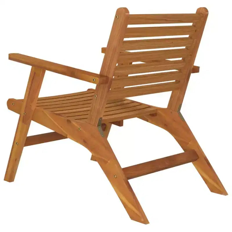 vidaXL Sedie da Giardino 2 pz in Legno Massello di Acacia - Sedie da Pranzo in Legno Marrone - Resistenti e Facili da Pulire - Sedie Relax per Giardino, Patio, Terrazza.