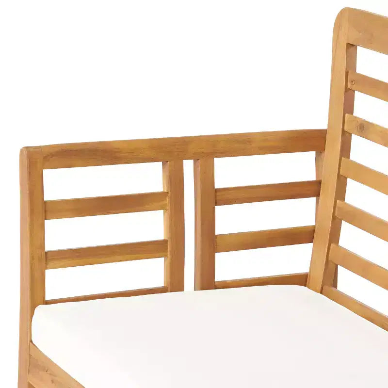GDFStudio Laurier Set da Salotto da Esterno a 4 Posti in Legno di Acacia con Cuscini