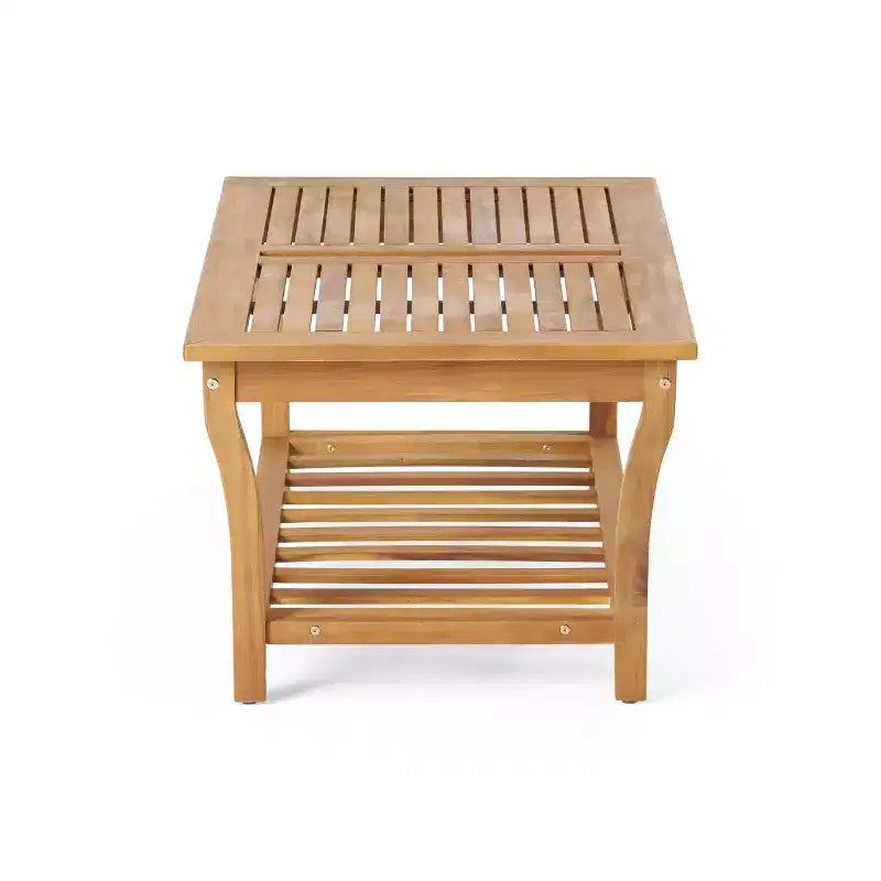 GDFStudio Laurier Set da Salotto da Esterno a 4 Posti in Legno di Acacia con Cuscini
