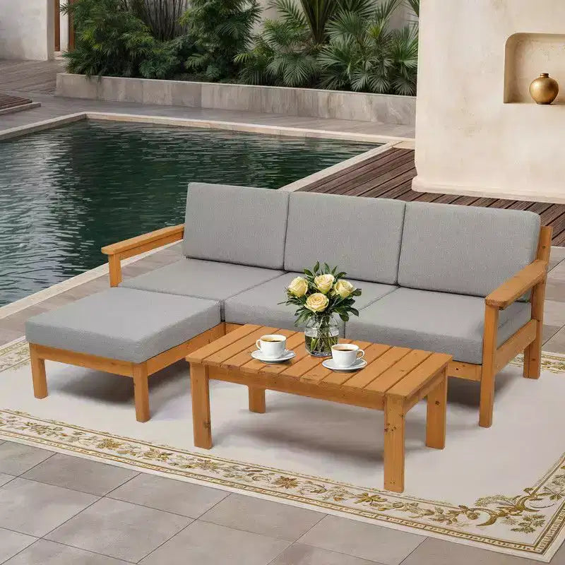 Divano Sezionale da Esterno a 5 Pezzi Karl Home Patio