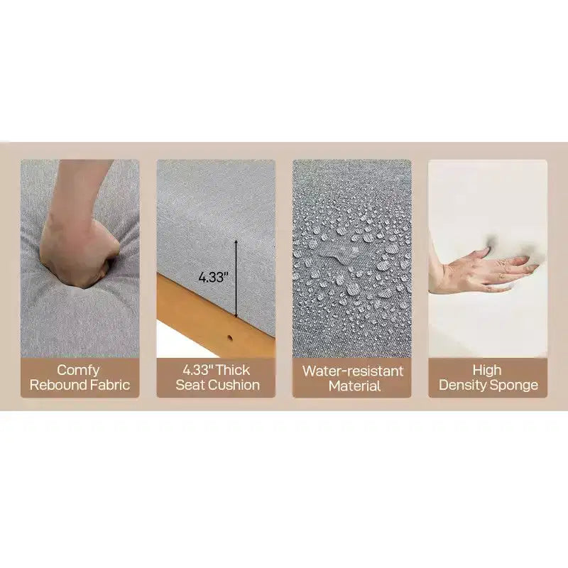 Divano Sezionale da Esterno a 5 Pezzi Karl Home Patio