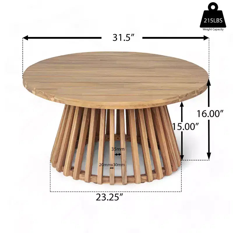 Set mobili da giardino 2 pezzi con divano a 3 posti in rattan grigio lungo 67,5 e tavolo rotondo in legno di acacia da 31,5