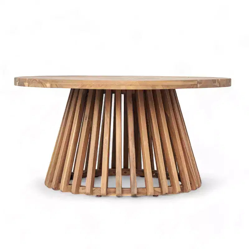 Set mobili da giardino 2 pezzi con divano a 3 posti in rattan grigio lungo 67,5 e tavolo rotondo in legno di acacia da 31,5