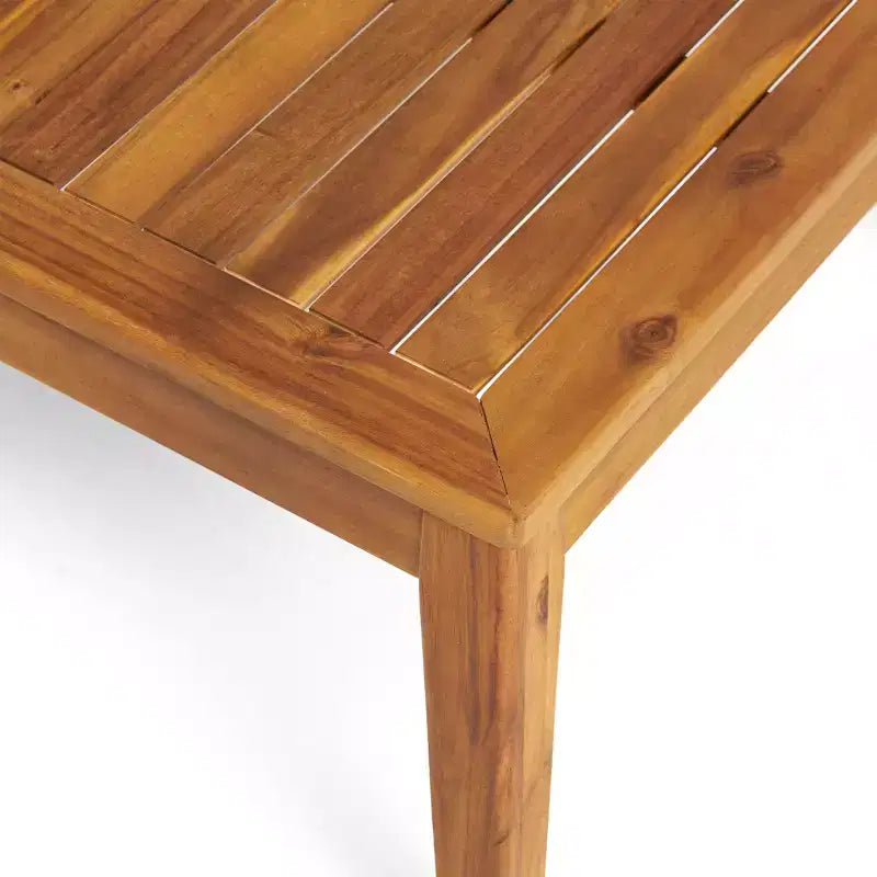 GDFStudio Parma Set da conversazione con divano componibile a 7 posti e poggiapiedi, in legno di acacia, per esterni