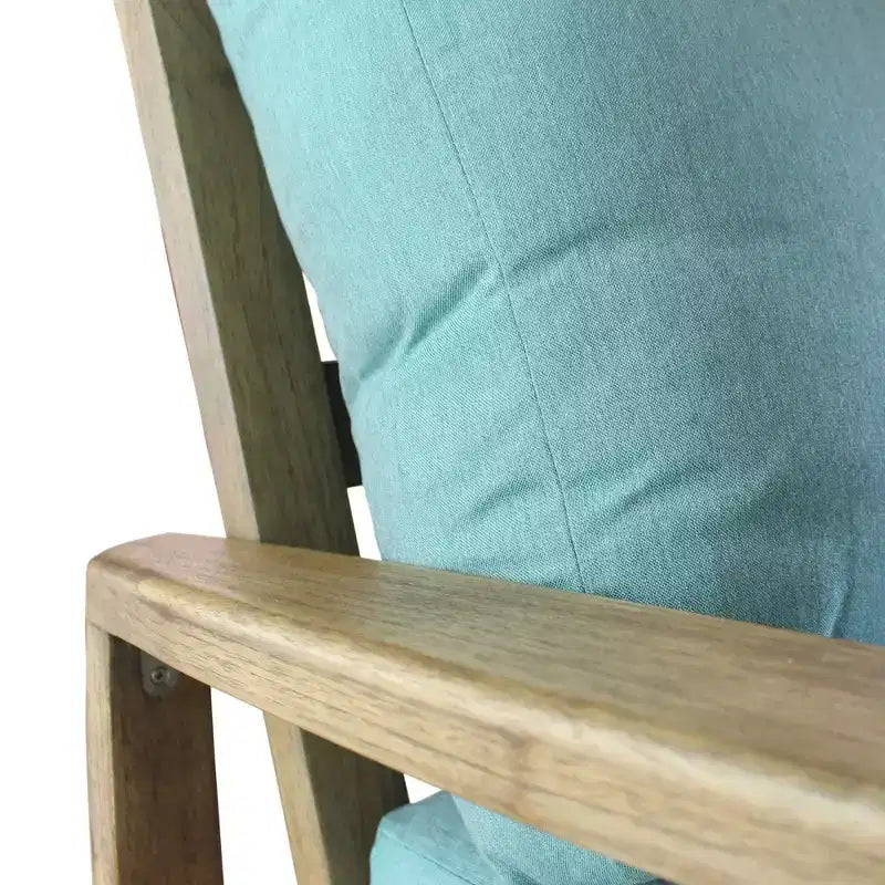 Set di sedute da 3 pezzi Courtyard Casual Avalon in teak FSC Include: due poltrone Club e un tavolino rotondo