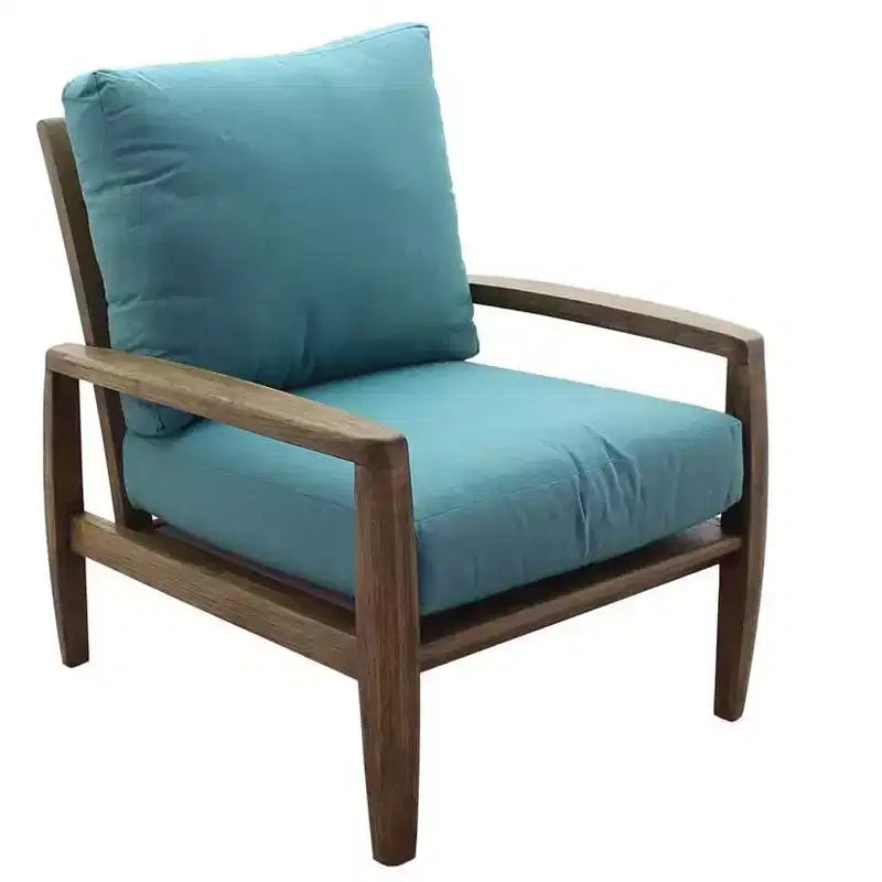 Set di sedute da 3 pezzi Courtyard Casual Avalon in teak FSC Include: due poltrone Club e un tavolino rotondo