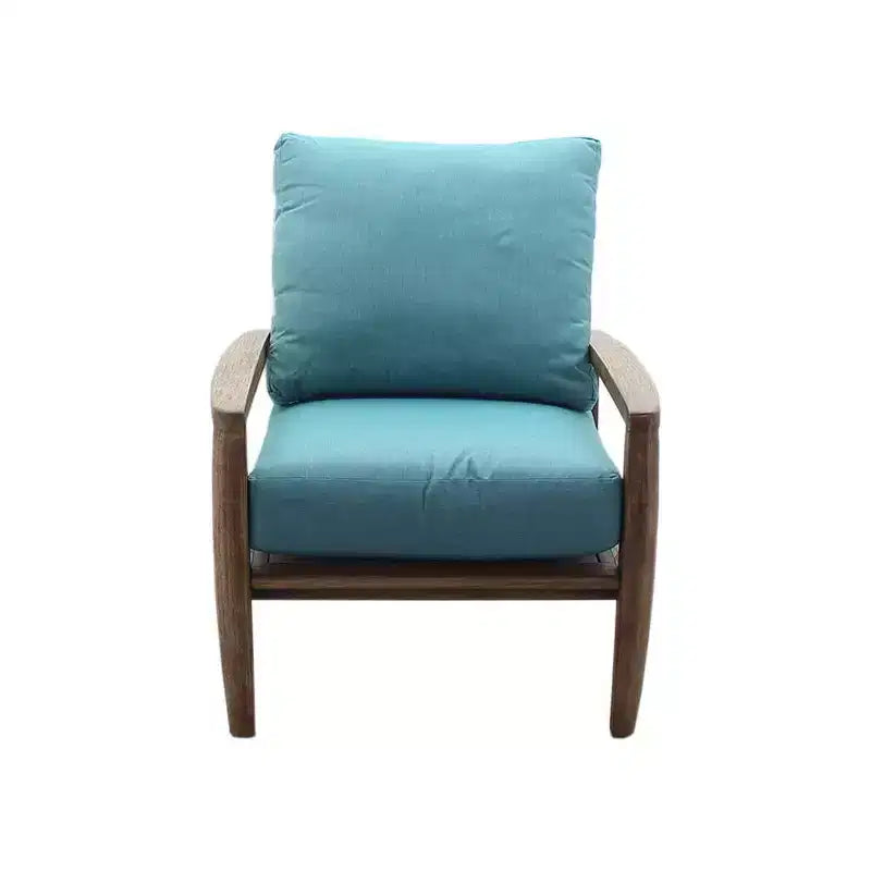 Set di sedute da 3 pezzi Courtyard Casual Avalon in teak FSC Include: due poltrone Club e un tavolino rotondo