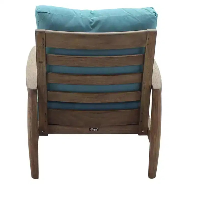 Set di sedute da 3 pezzi Courtyard Casual Avalon in teak FSC Include: due poltrone Club e un tavolino rotondo
