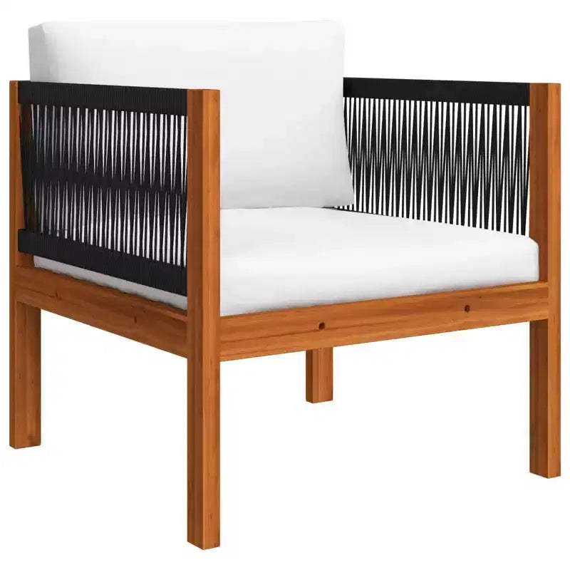vidaXL Set da Salotto da Giardino Crema Legno massello di acacia Grande Set da Salotto da Giardino